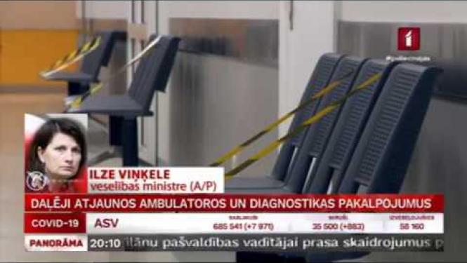 Saruna ar veselības ministri Ilzi Viņķeli: daļēji atjaunos plānveida veselības pakalpojumu sniegšanu